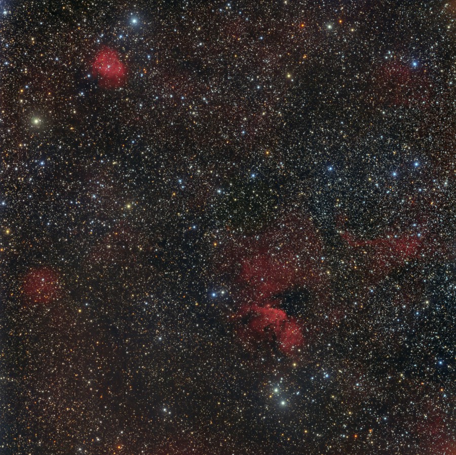 SNR-G144.3-Sh2-163-Sh2-165-Sh2-166