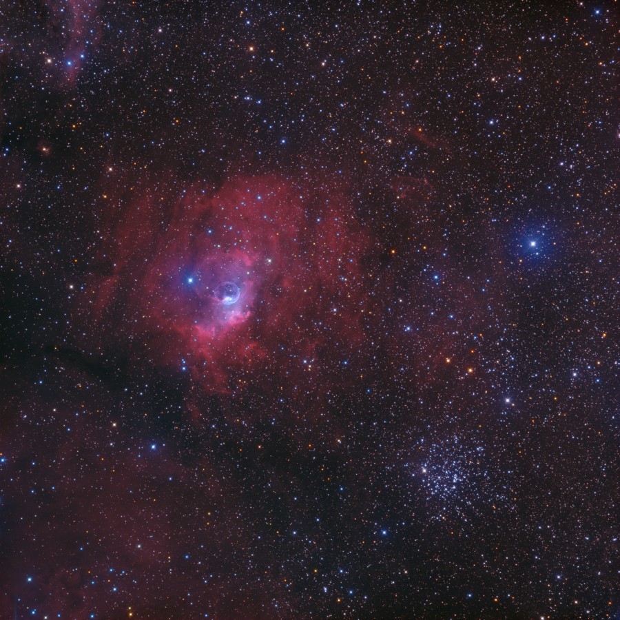 NGC 7635-M52-HOO-rgb