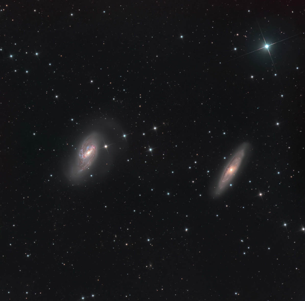 Galaxies m66 m65